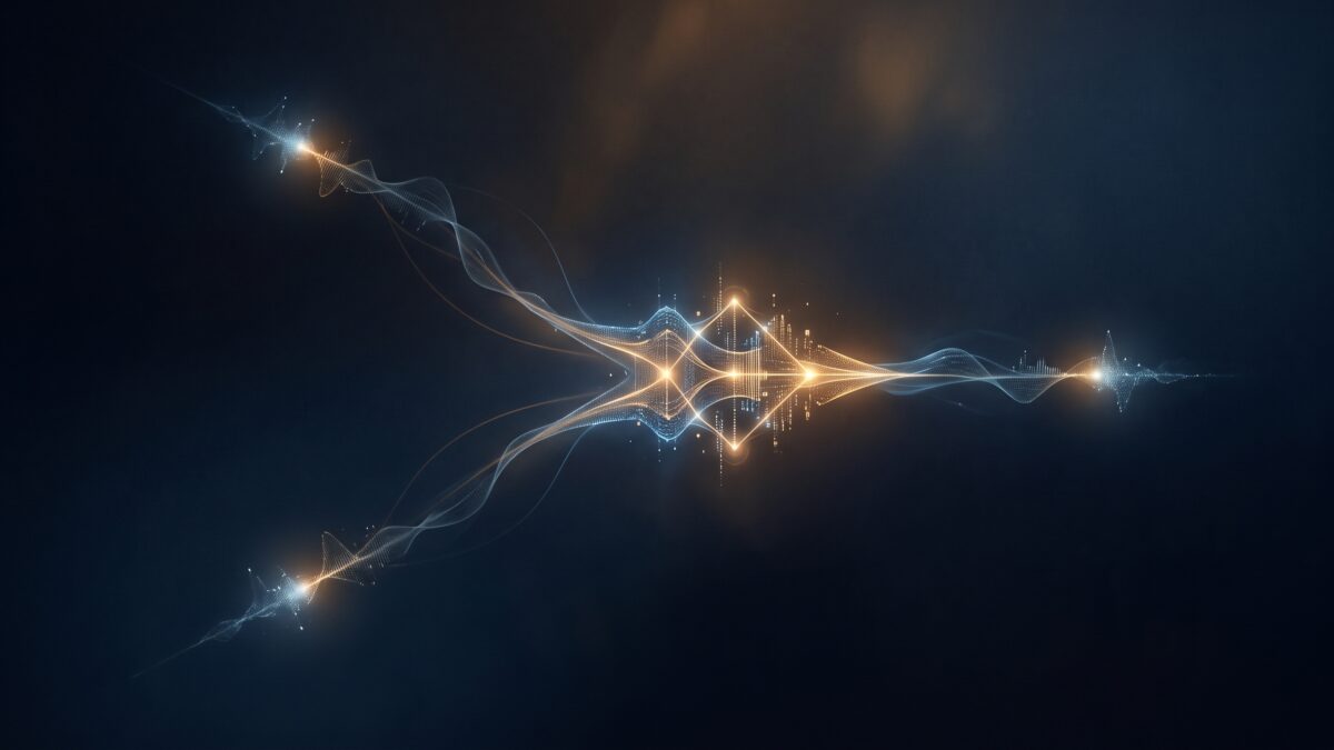 Three separate signals converging into one pattern, symbolizing early warning systems
